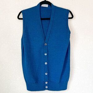 NEW! John Smedley Huntswood Extra Fine Merino Wool Waistcoat, Size Small